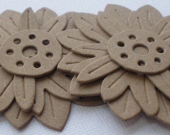 SPRiNG FLOWERS - Chipboard Die Cuts - Bare Scrapbook Shapes