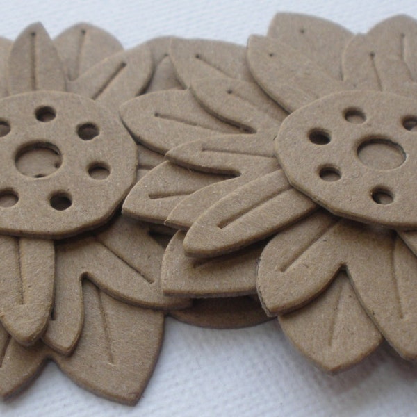 SPRiNG FLOWERS - Chipboard Die Cuts - Bare Scrapbook Shapes