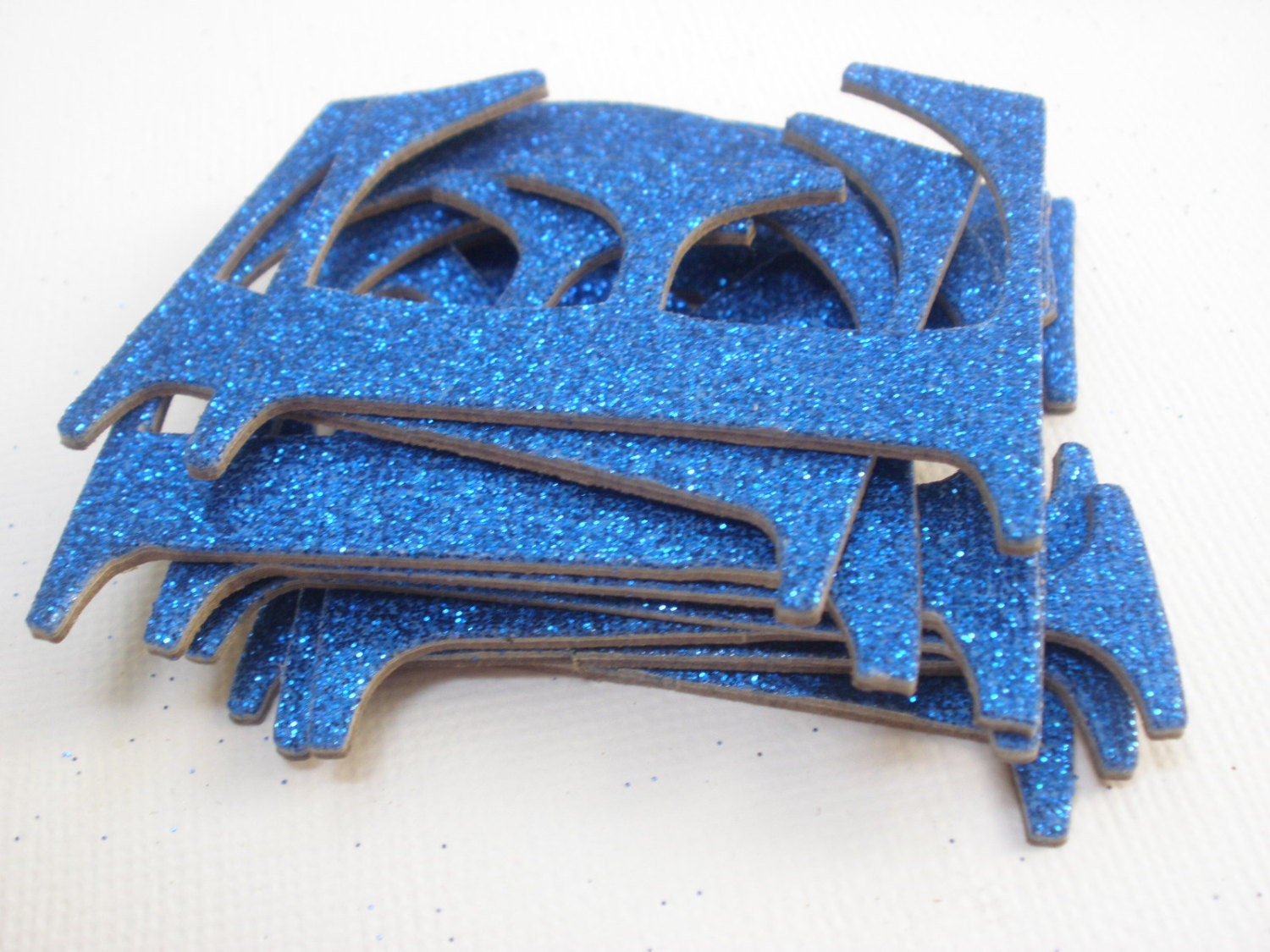 Glitter LETTERS 2 Elegant Chipboard Letter Die Cuts Etsy