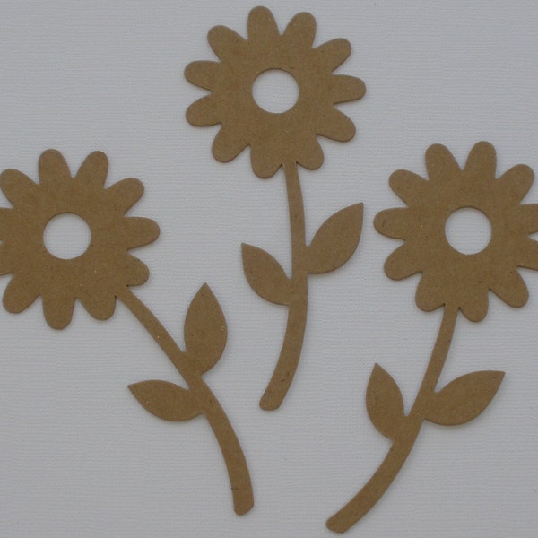 DAISY w/ Stem - Chipboard Die Cuts - Flower Alterable Shapes