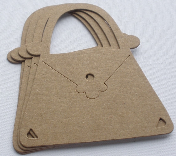 PURSE - Bare CHiPBOARD Die Cuts - Ladies Hand Bag Embellishments
