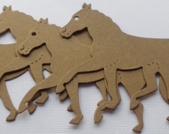 PAARD - spaanplaat Die Cuts - paarden kale Craft Shapes - 2 3/4" lang x 4 1/2" brede