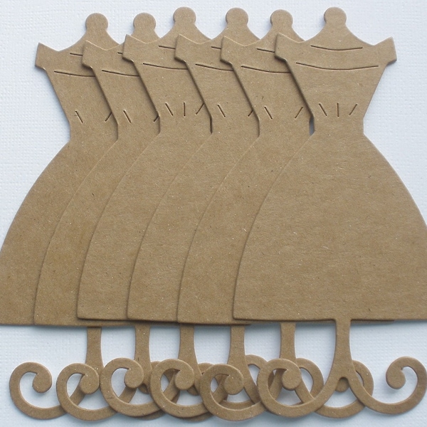 DRESS FORM - Mannequin  Forms Vintage Raw Bare Unfinished Chipboard Die Cut