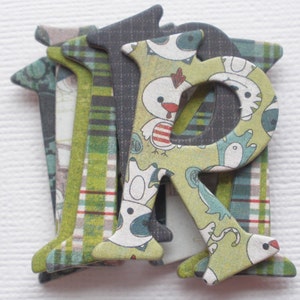 OLIVER  Designs - Boy Chipboard Letters & Alphabets -  Die Cuts ..... 1.5&quot; inch