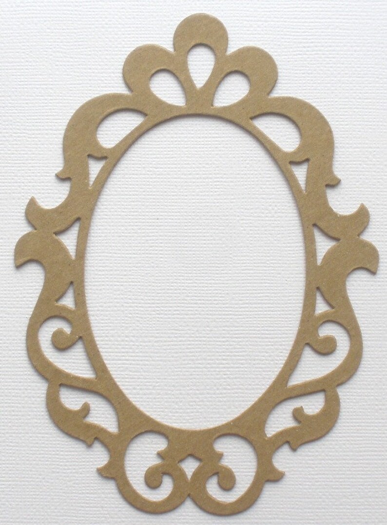 Scrollwork Elegant Picture Frames Chipboard Die Cuts Bare Etsy