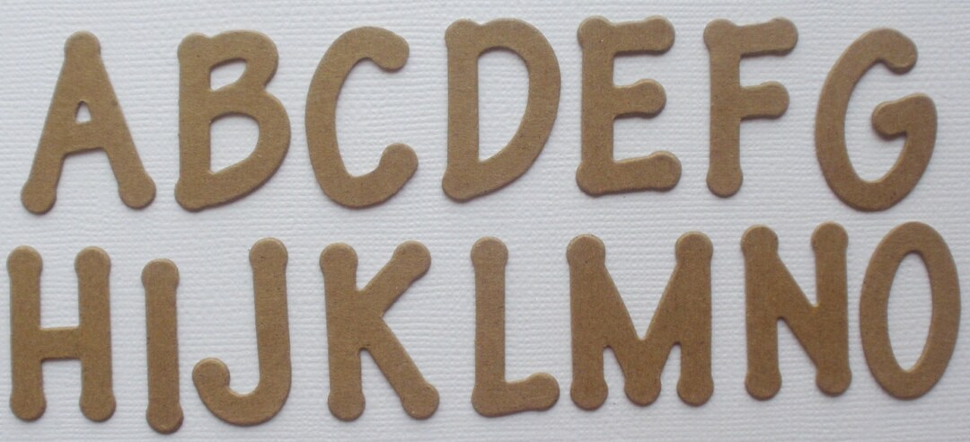 LOLLIPOP LETTERS - Chipboard Die Cuts - Scrapbook Alphabet - Mini 1 1/8 ...