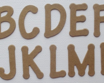 LOLLIPOP LETTERS - CHiPBOARD Die Cuts - Scrapbook Alphabet - Mini 1 1/8"