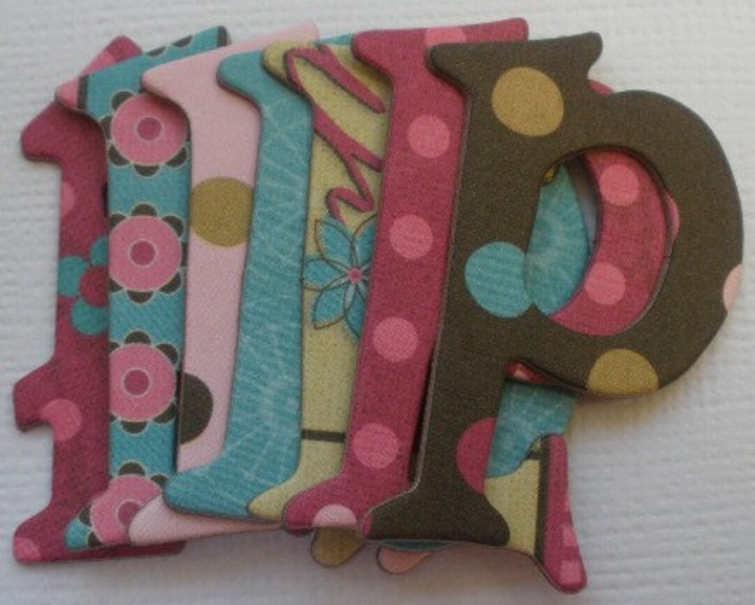 SWEET TOOTH Chipboard Letters Alphabet Die Cuts: Letter | Cupcakes Set ...