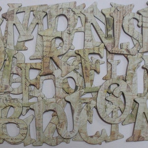 MEETiNG A FAiRY Chipboard Alphabet Letters and Note Die Cuts 1.5 inch Letters 52 Piece Set image 5
