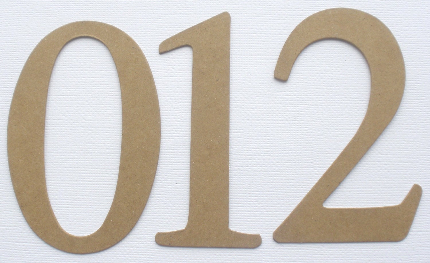 4 Elegant Chipboard or Cardstock Letters Uppercase Etsy