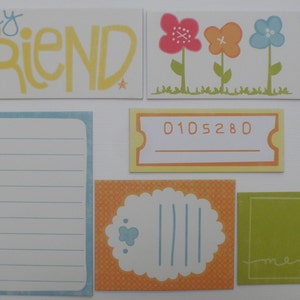 IMAGiNE -  Journal Card Chipboard Die Cuts - Journaling Picture Cards - Embellishment Kit - 17 Pieces