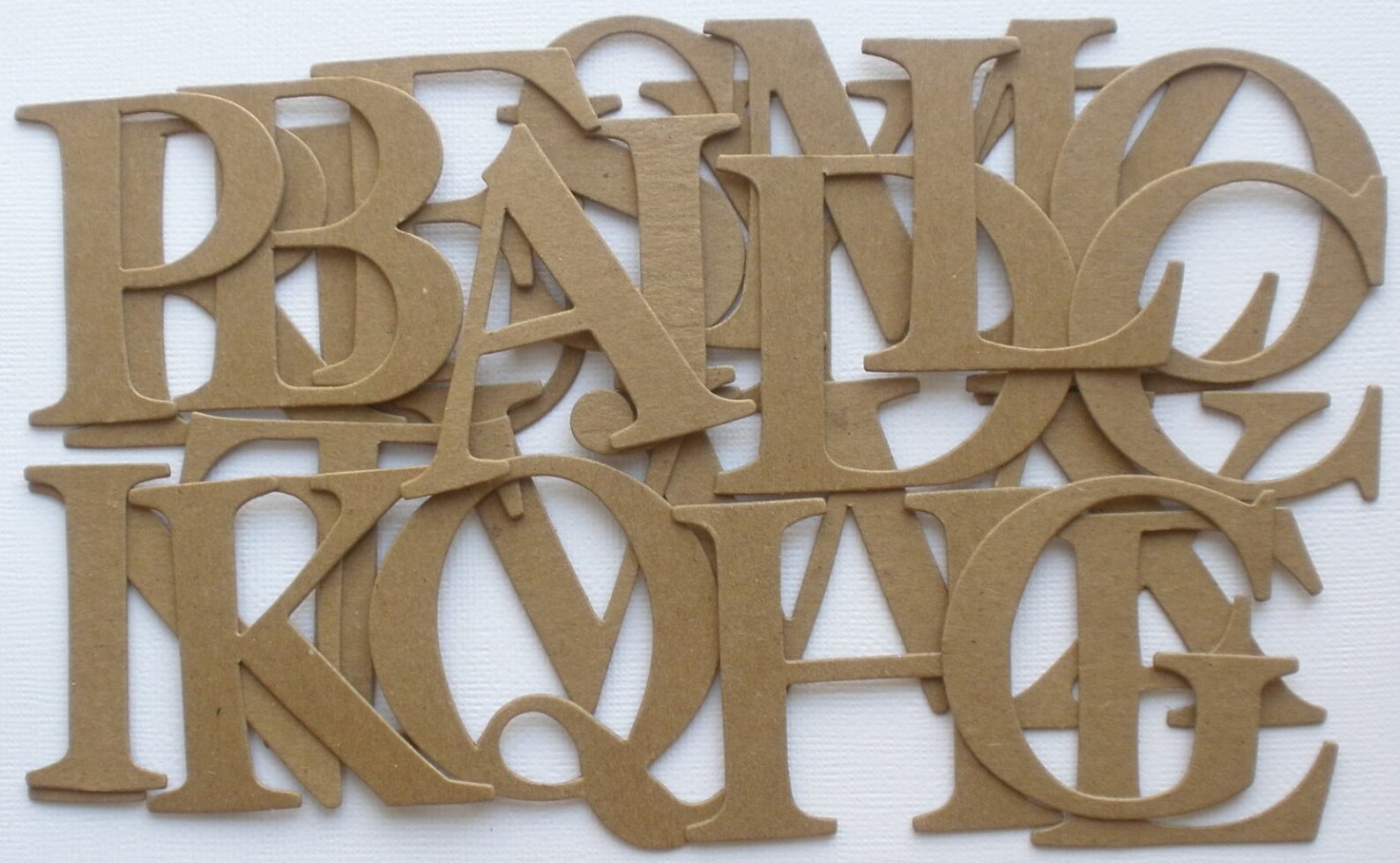 2 FANCY Chipboard Letters Uppercase Alphabet Die Cuts Etsy
