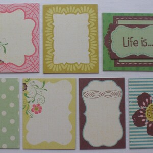 MOMENTS Journal Cards: Chipboard Die Cuts Journaling Spots / Quotes / Picture Cards 15 Piece Embellishment Kit image 3