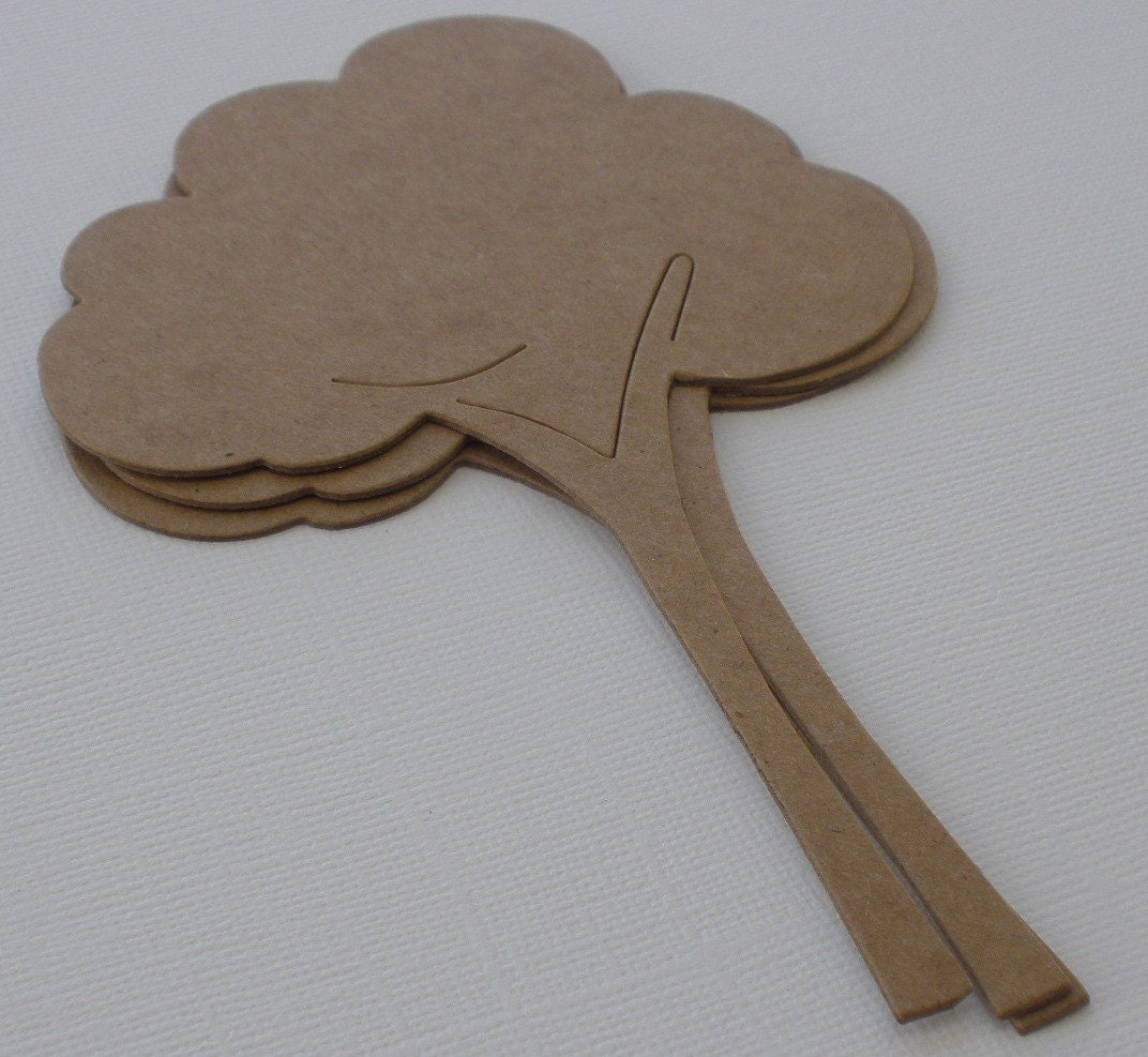 3 TALL TREE Raw Chipboard Bare Die Cuts - Etsy