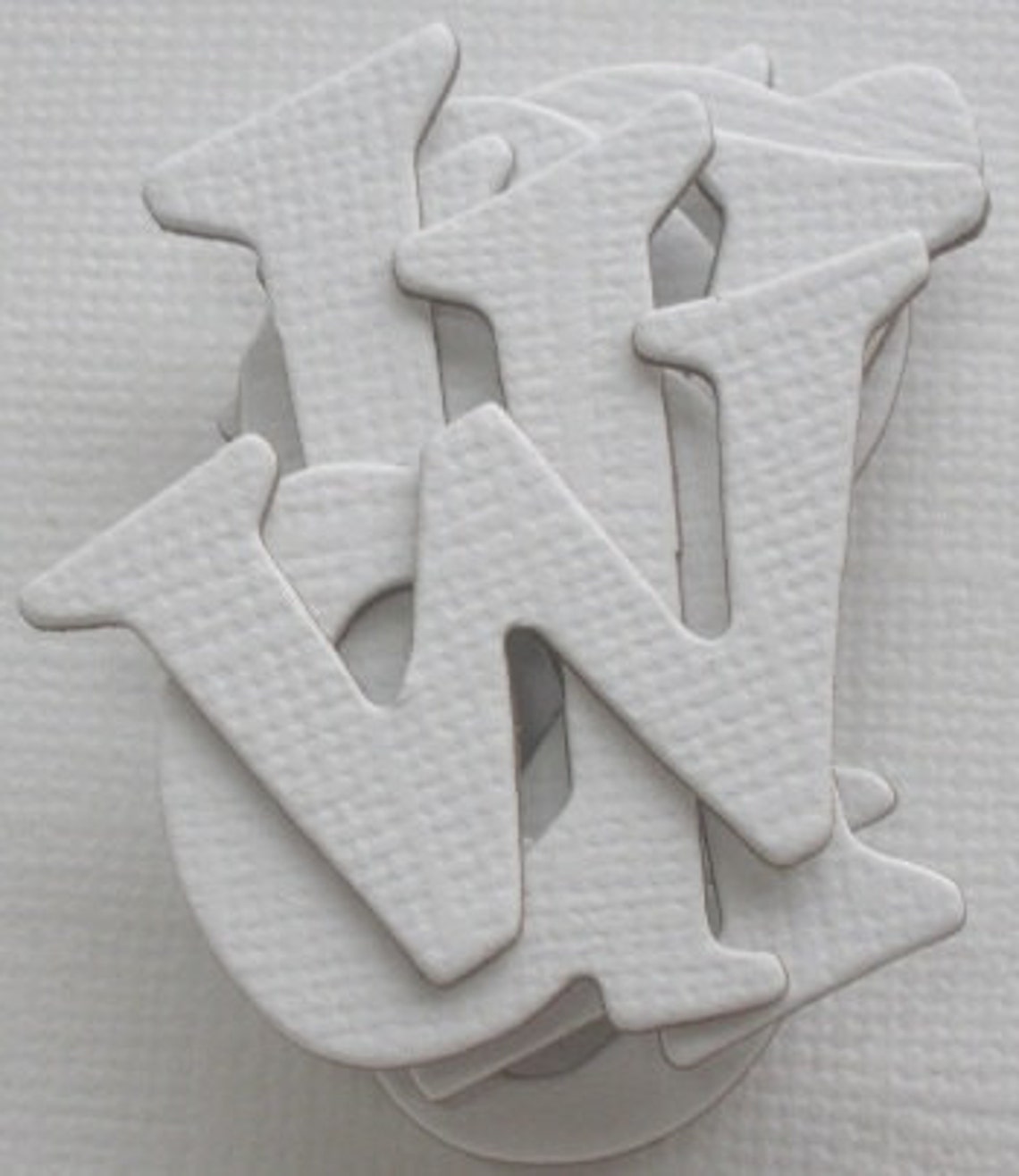 White Lowercase Chipboard Alphabet Letters Diecuts Etsy