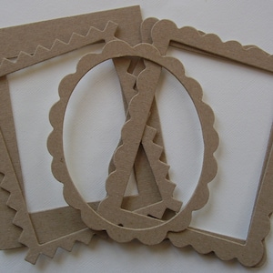5 Pc. FRAME KiT - CHiPBOARD Bare Die Cuts Shapes