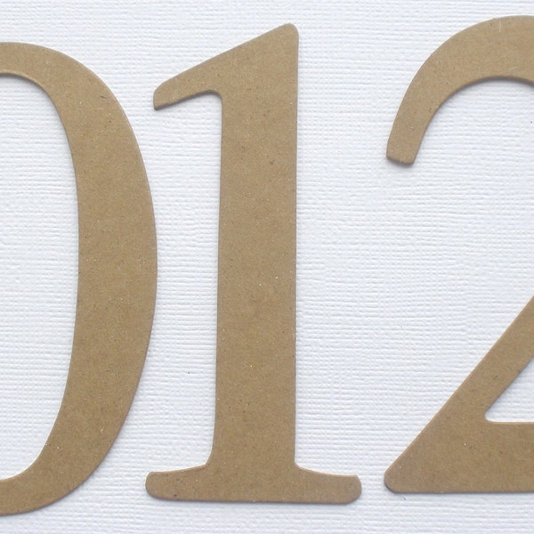 Chipboard Numbers Etsy