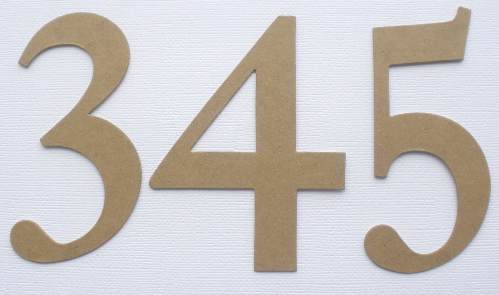 51 Pc 4 ELEGANT NUMBERS Bare Chipboard Die Cuts 4 Tall Wedding Table