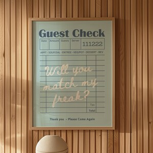 gast check match my freak kunst aan de muur, funky instant download kunst, preppy print, girly poster, handgeschreven stijl print, trendy poster