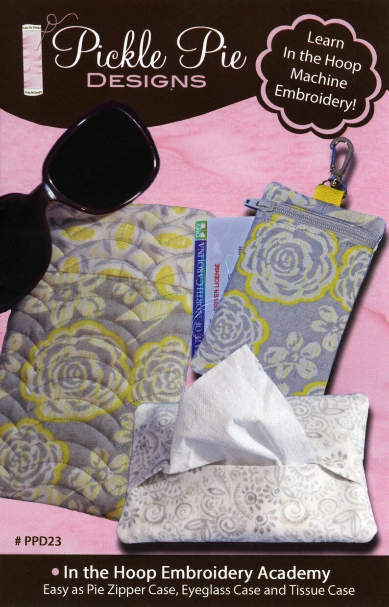 Pickle Pie Designs In the Hoop Machine Embroidery Academy Etsy