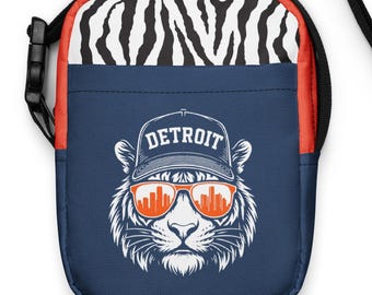 Bolso bandolera de los Tigres de Detroit, bolso de los Tigres, monedero de los Tigres, bolso bandolera de los Tigres de Detroit