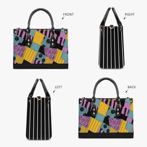 Bolso de Pesadilla antes de Navidad, bolso de Pesadilla antes de Navidad, regalo de Pesadilla antes de Navidad, parches de Sally, Sally y Jack imagen 3