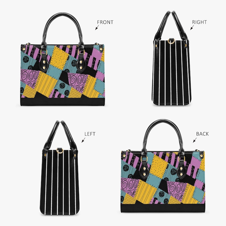 Bolso de Pesadilla antes de Navidad, bolso de Pesadilla antes de Navidad, regalo de Pesadilla antes de Navidad, parches de Sally, Sally y Jack imagen 3