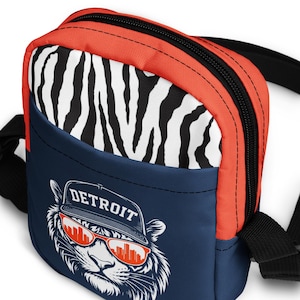 Detroit Tigers Crossbody Bag, Tigers Bag, Tigers Purse, Detroit Tigers Crossbody Purse