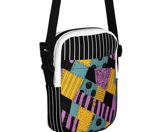Bolso bandolera Pesadilla antes de Navidad, regalo de Pesadilla antes de Navidad, Jack y Sally, bolso de Pesadilla antes de Navidad, bolso de Halloween
