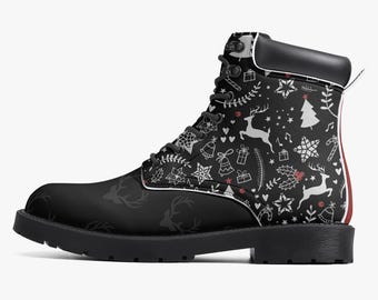 Christmas Boots, Holiday Boots, Reindeer Boots, Christmas Reindeer, Christmas Style