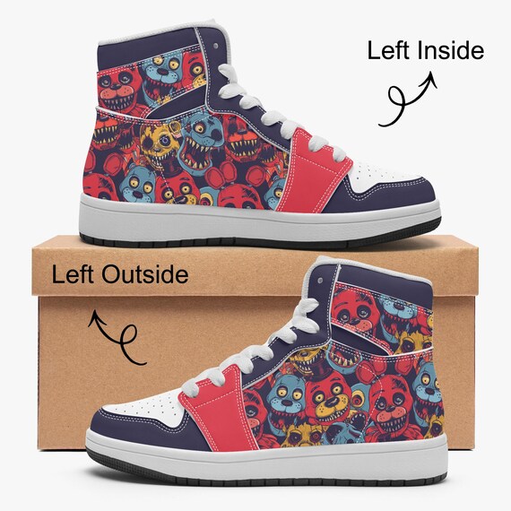 Freddy Kids High-top Shoes, FNAF Kids Shoes, Five Nights at