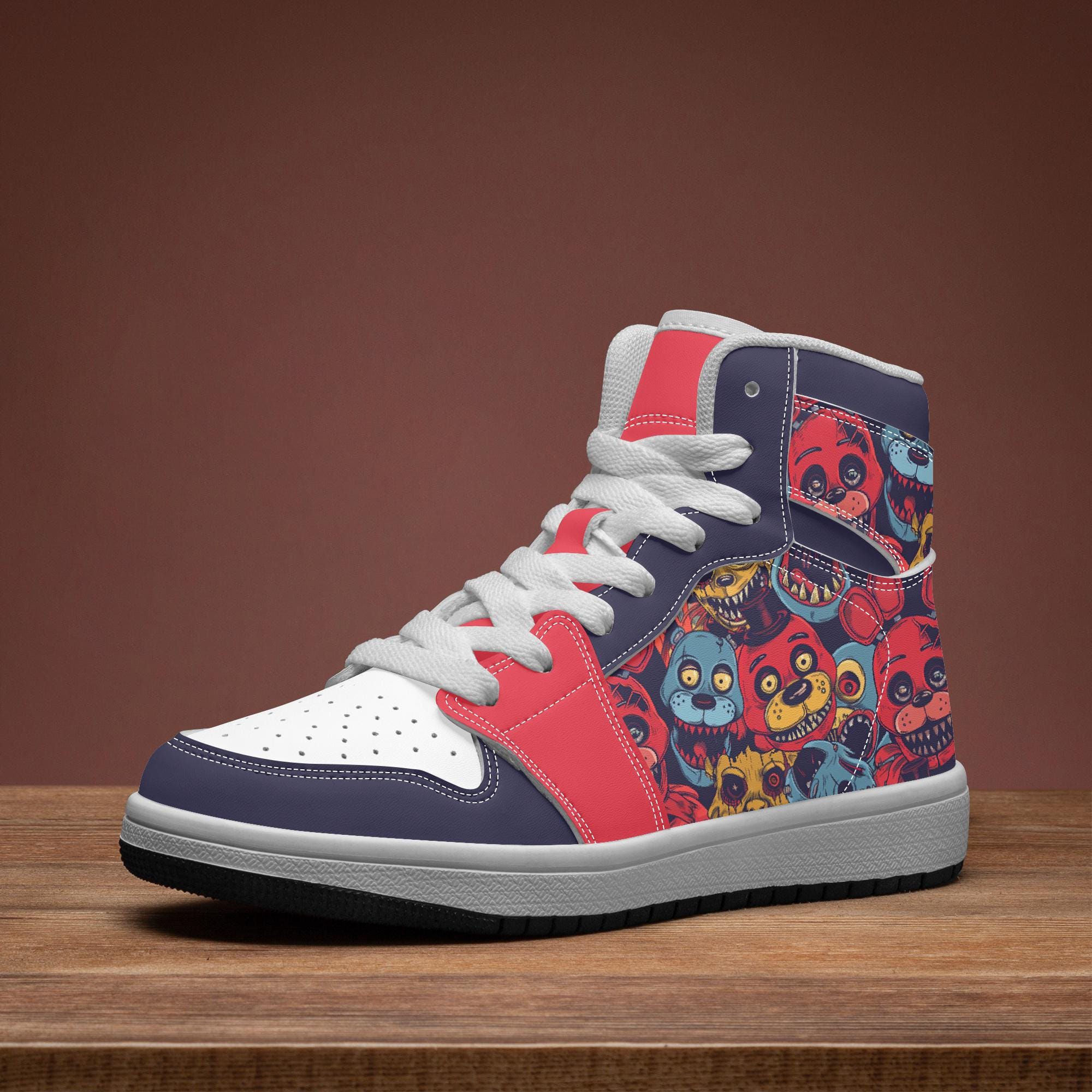 Freddy Kids High-top Shoes, FNAF Kids Shoes, Five Nights at