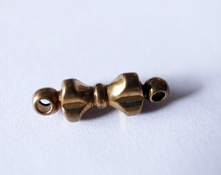 Connettori Rotondi In Ottone Con Pietra Sfaccettata Bianca - 2 Pezzi, 15x9 Mm, Per Gioielli Fai Da Te