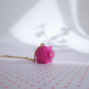Schweinchen Halskette Schwein Charme Glücksbringer