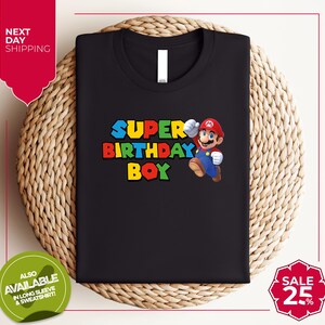 Super Mario Birthday Shirt | Super Mario Shirt | Mario Family Shirts | Mario Family Birthday Shirts | Mario Shirt | Mario Shirt Birthday