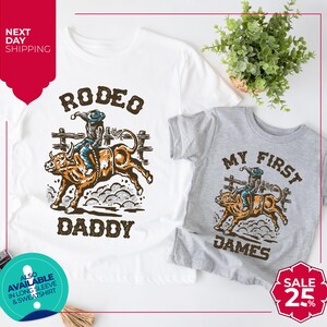 Mom and Dad First Rodeo Birthday Shirts | Matching 1st Rodeo Tees | Western Rodeo Birthday Theme Shirts | Rode Shirt | Western Shirt