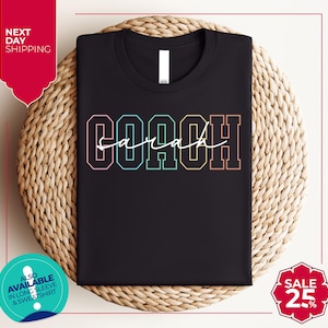 Personalized Coach Shirt | Custom Coach Gift | Cheer Coach Shirt | Coach Name Shirt | Coach Game Day Shirt | Team Gift | Coache | Sports Tee