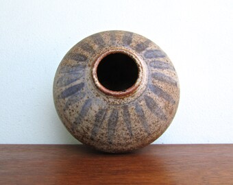 Rustic Planter 1960s Vintage Ting Keramik F\u00d8LLE Denmark pot with handles Farmhouse Decor Mid-century Scandinavian Studio Pottery