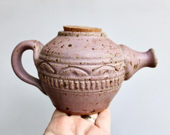 1982 Patagonia Arizona Studio Pottery Teapot, 2 Cup Capacity, 100% Handcrafted Danish Modern Aesthetic - More Decorative Than Functional