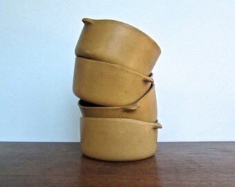 Yasuki Aida Designed Form #1641, David Gil Collaboration for Bennington Cooperative - Old Spark Mark - 4 Available, Vermont Earthenware