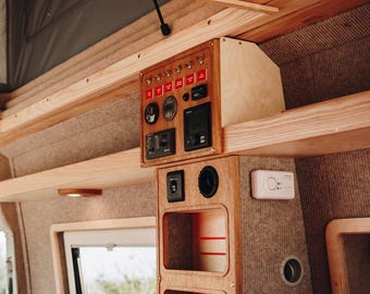 Customised Campervan switch panel - for campervan, Vanlife, RV, motorhome or boat