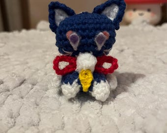 Gehaakte ScaraMeow-knuffel