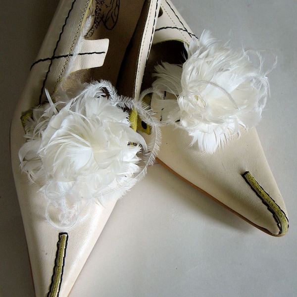 Feather Shoe Clips Etsy