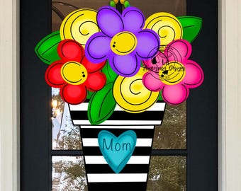 door hanger stencil designs floral