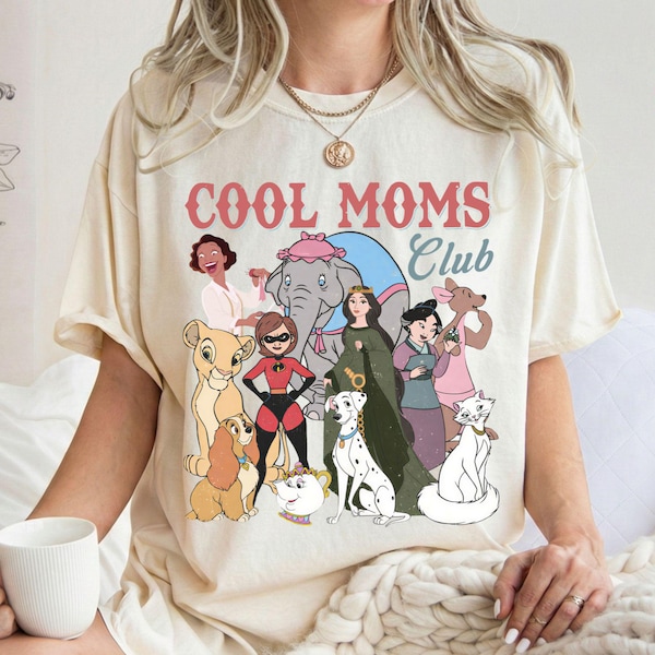 Comfort Colors® Retro Disney Cool Mom Clubs Shirt, Funny Mom Outfit, Disney Moms Shirt, Best Mom Ever Tee, Mothers Day Gifts