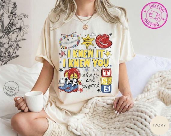 Retro I Knew It I Knew You Were Turning 5 Shirt, Swifts and Toy Story 5 Shirt, Disneyland Swifts Toy Story 5 Birthday,Toy Story Birthday tee