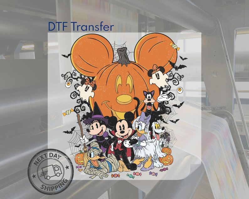 Comfort Colors® Mickey Friends Halloween Pumpkin Shirt, Spooky Season Trick or Treat Tee image 12