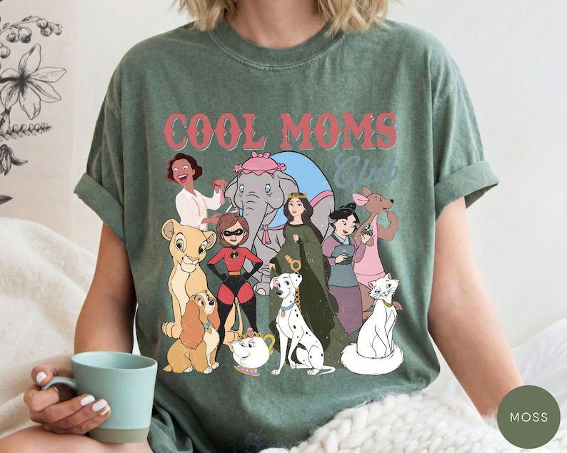 Comfort Colors® Retro Disney Cool Mom Clubs Shirt, Funny Mom Outfit, Disney Moms Shirt, Best Mom Ever Tee, Mothers Day Gifts image 9