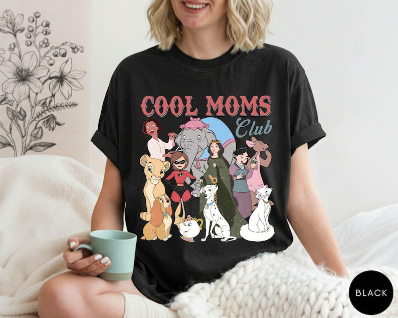 Comfort Colors® Retro Disney Cool Mom Clubs Shirt, Funny Mom Outfit, Disney Moms Shirt, Best Mom Ever Tee, Mothers Day Gifts image 6
