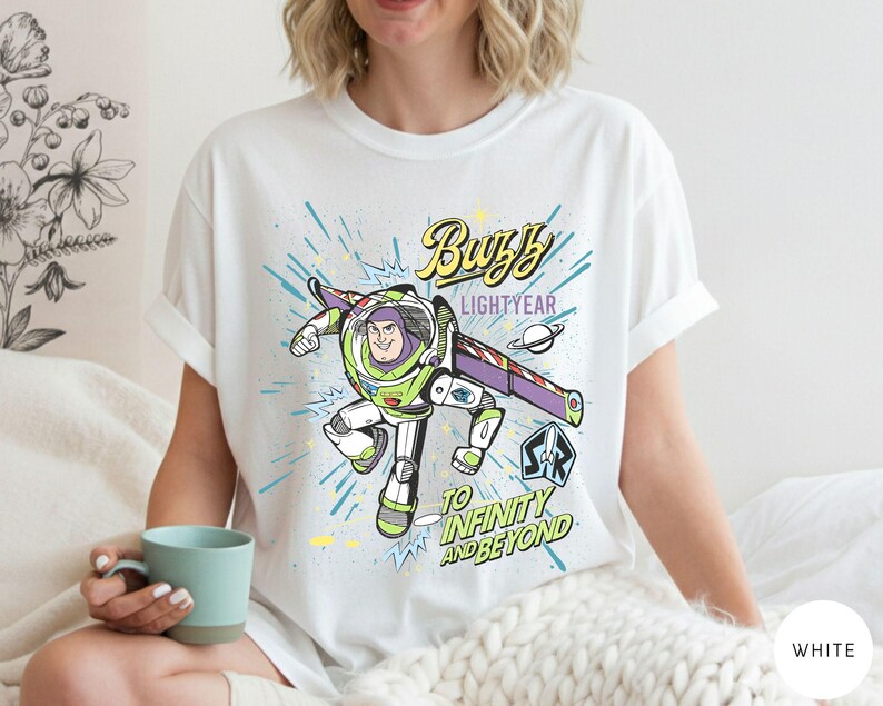 Chemise rétro Comfort® Buzz l'Éclair à l'infini et au-delà, t-shirt Toy Story Pixar Disney, chemise Space Ranger, assorti pour voyage en famille Disneyland image 7